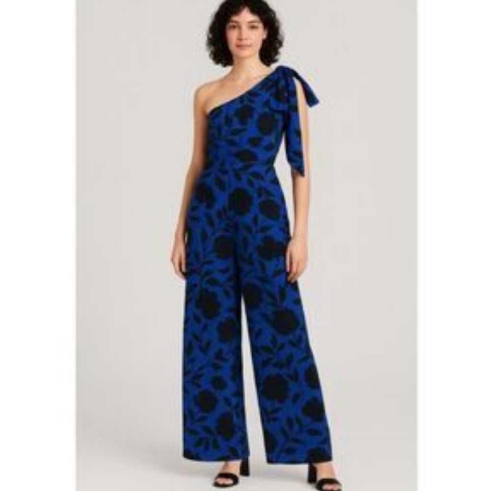 Kate Spade New York‎ One-Shoulder Straight Leg Floral Jumpsuit